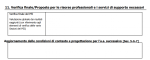 NUOVO PEI SCUOLA PRIMARIA: GUIDA – Seconda Parte.