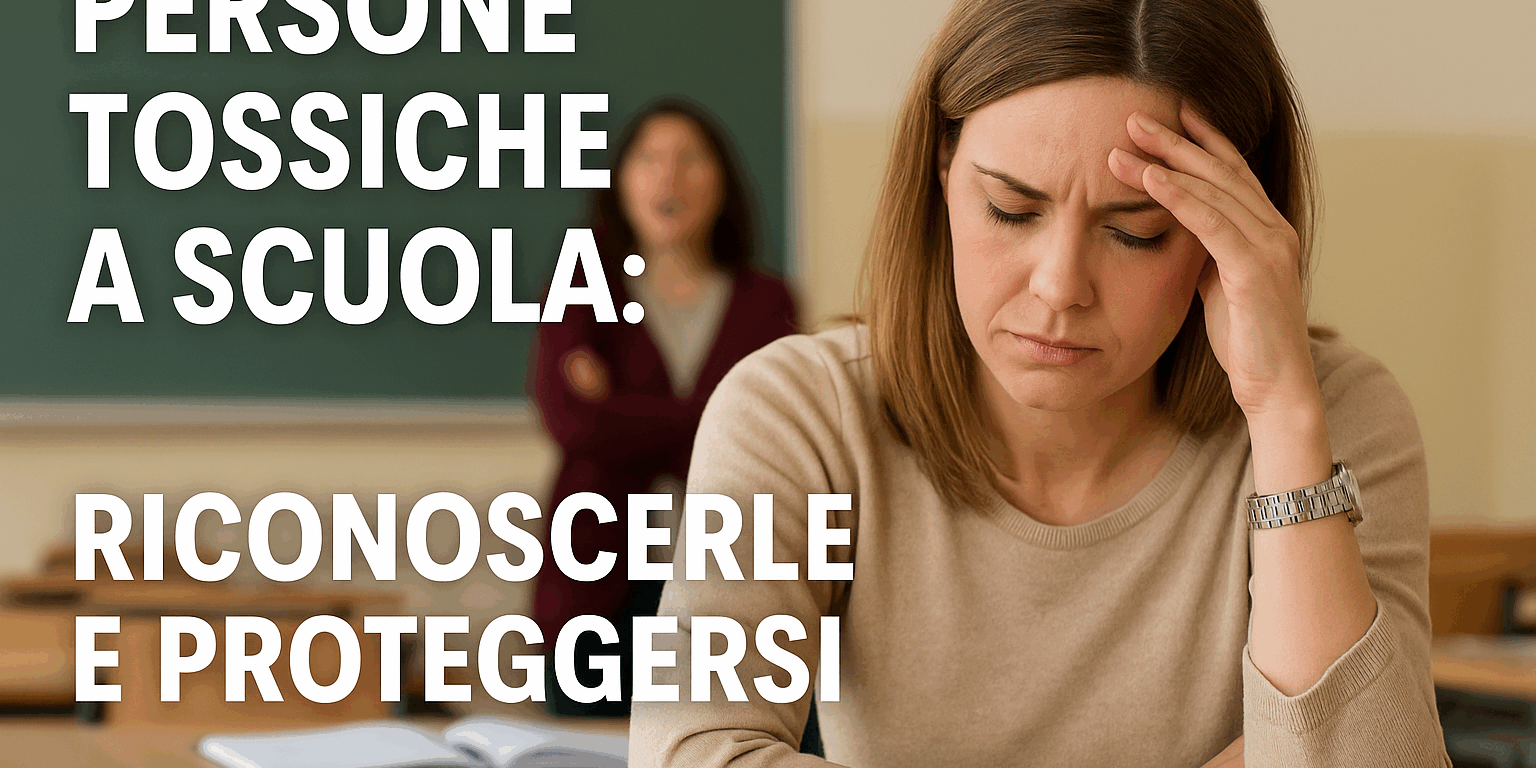 SCUOLA E PERSONE TOSSICHE STRATEGIE DI DIFESA