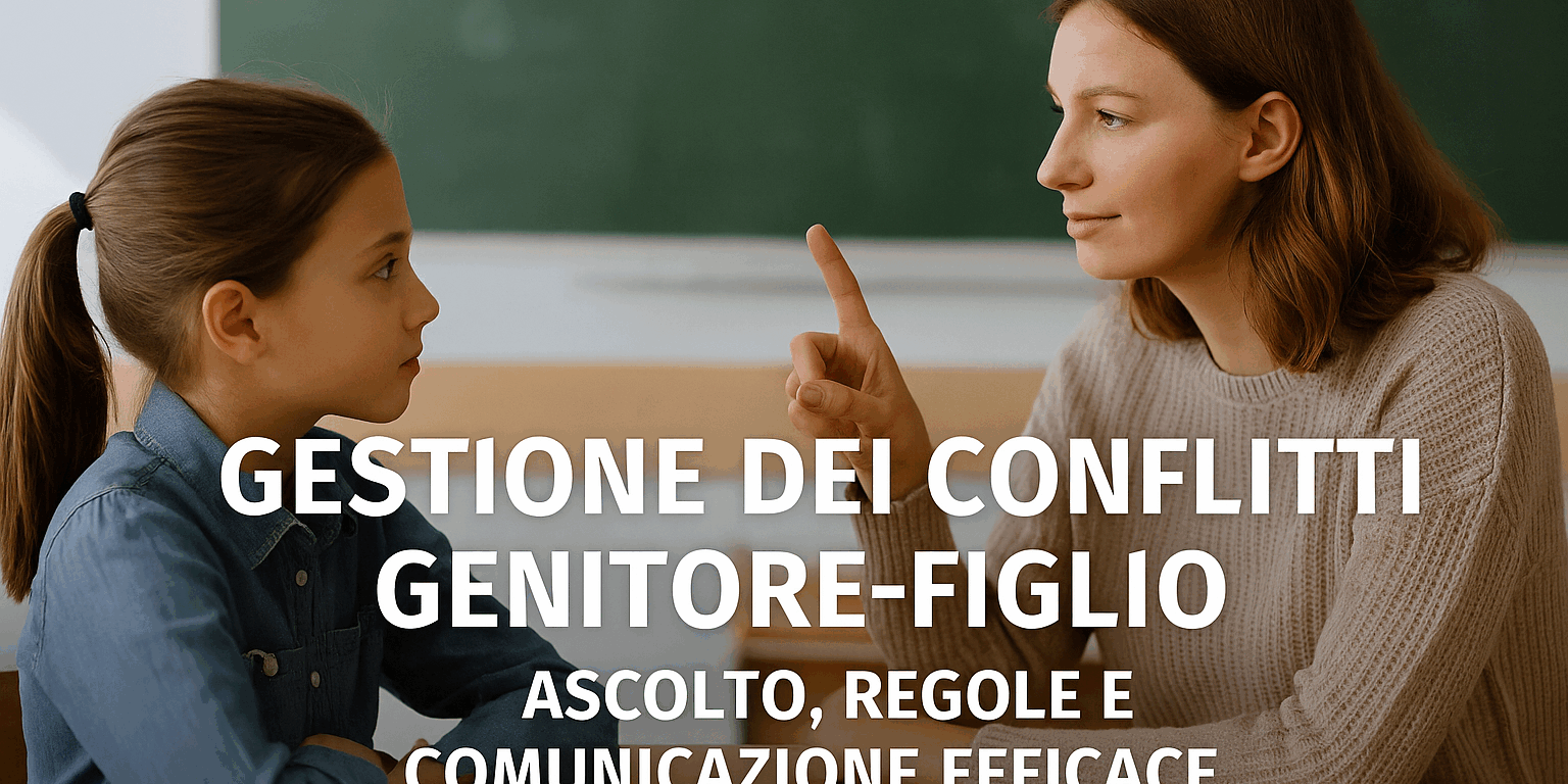 GESTIONE DEI CONFLITTI GENITORE-FIGLIO ASCOLTO, REGOLE E COMUNICAZIONE EFFICACE